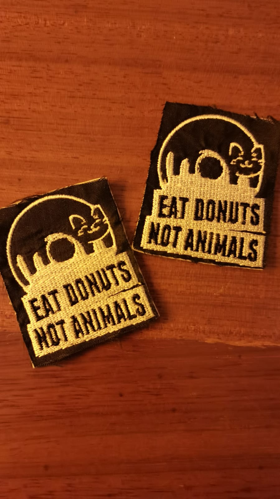 Eat Donuts Not Animals Patch